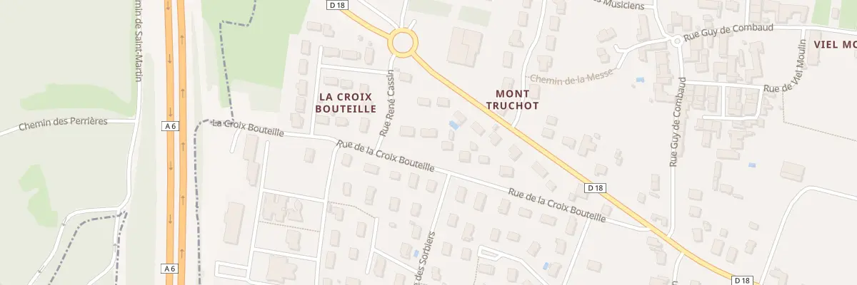 Plan du 13 Rue de la Croix Bouteille à Sennecey-le-Grand