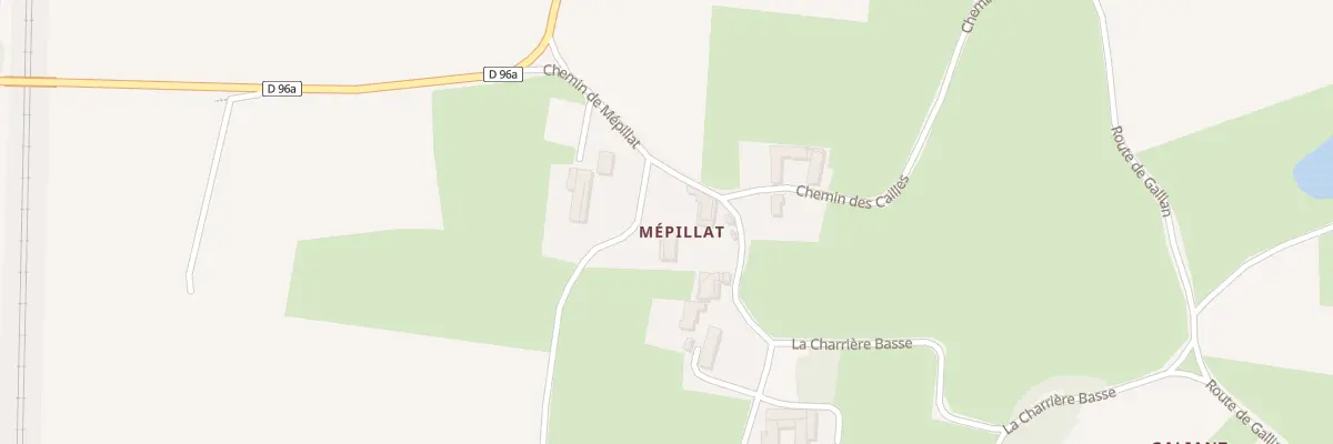 Plan du 180 Che de Mepillat à Cruzilles-lès-Mépillat
