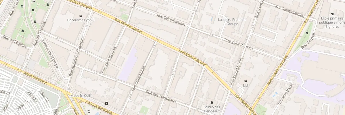 Plan du 66 Rue Villon à Lyon 8e Arrondissement