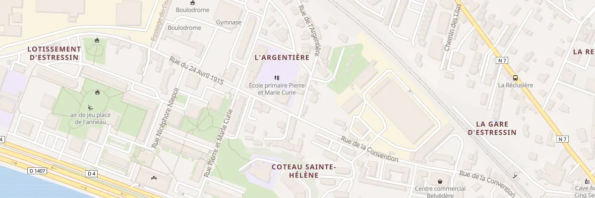 Plan du 1 Rue de l’Argentiere à Vienne