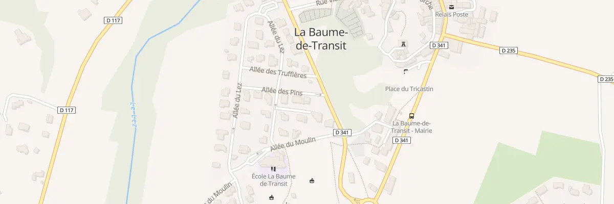 Plan du 1 Imp de la Roche à La Baume-de-Transit
