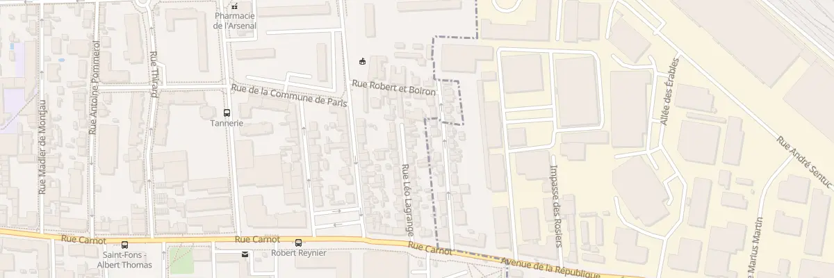 Plan du 24 Rue Léo Lagrange à Saint-Fons