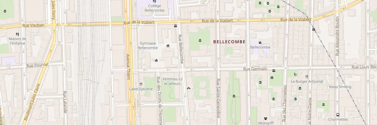 Plan du 69 Rue Bellecombe à Lyon 6e Arrondissement