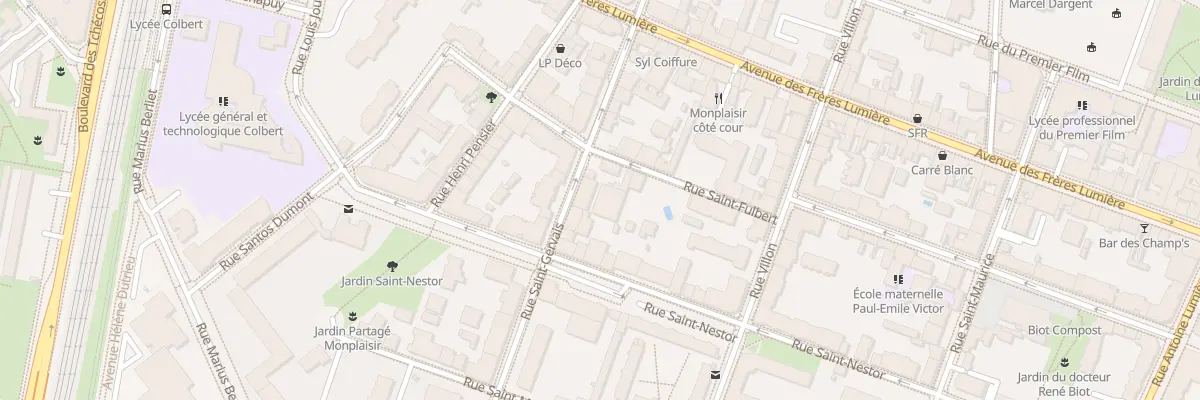 Plan du 11B Rue Saint Gervais à Lyon 8e Arrondissement