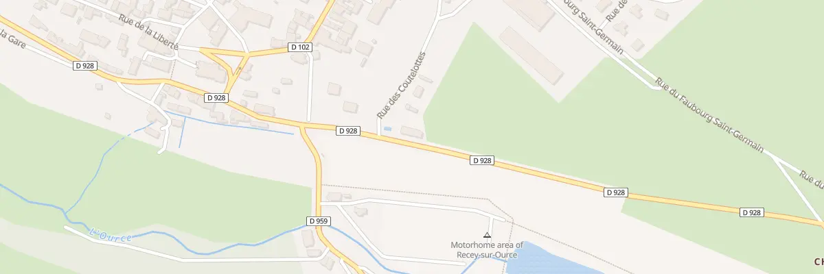 Plan du 21 Rue de la Gare à Recey-sur-Ource