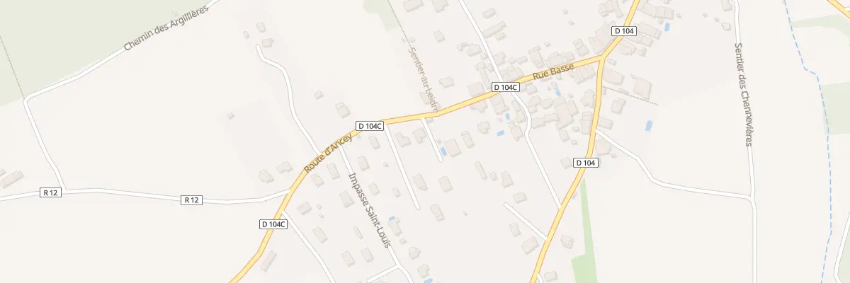 Plan du 9 Rte d’Ancey à Lantenay