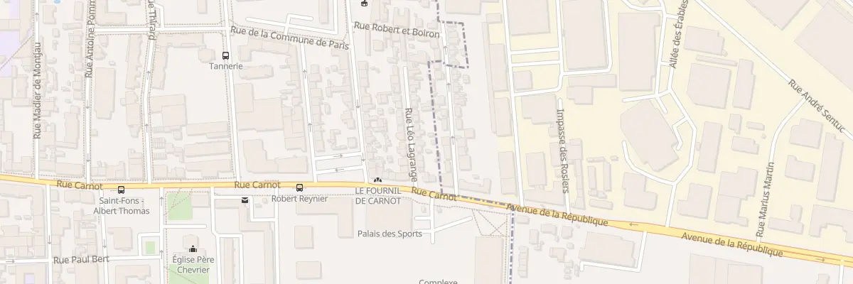 Plan du 8 Rue Léo Lagrange à Saint-Fons