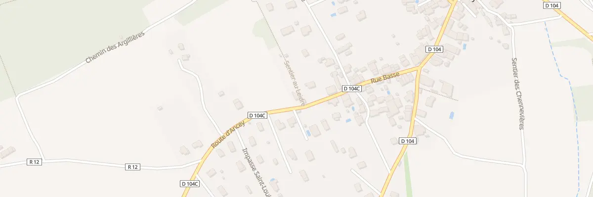 Plan du 8 Rte d’Ancey à Lantenay