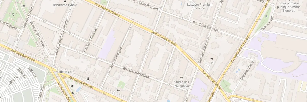 Plan du 73 Rue Villon à Lyon 8e Arrondissement