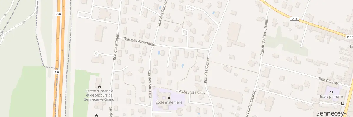 Plan du 4 All des Charmilles à Sennecey-le-Grand