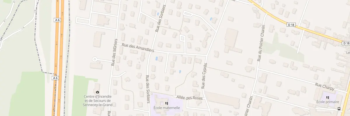 Plan du 2 All des Charmilles à Sennecey-le-Grand