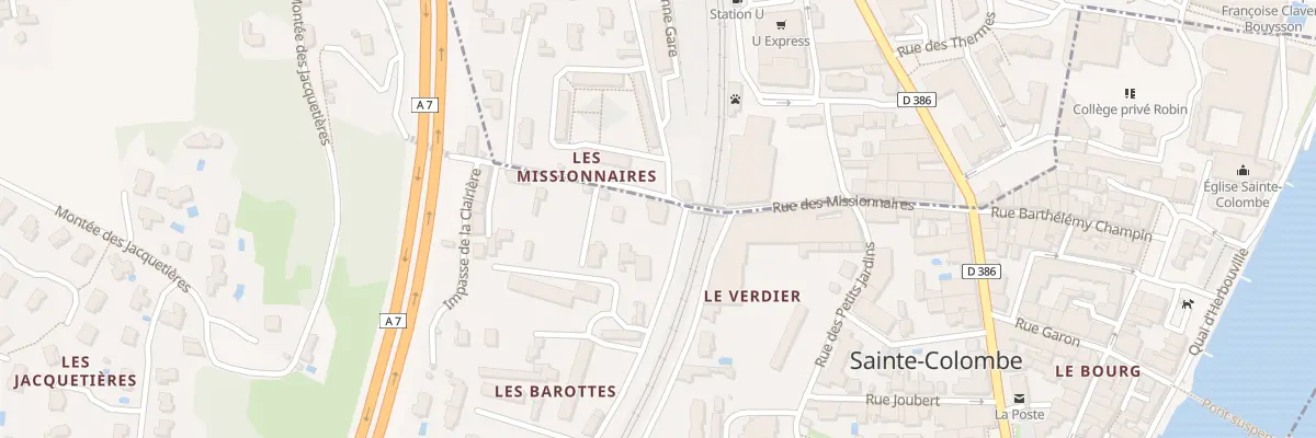 Plan du 221 Rue des Missionnaires à Sainte-Colombe