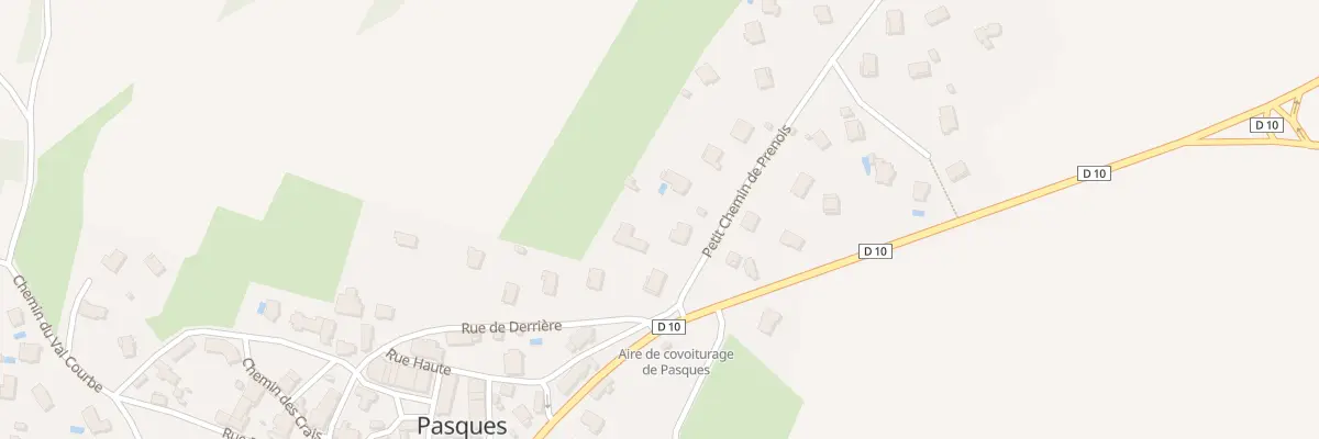 Plan du 5 Pch Petit Chemin de Prenois à Pasques