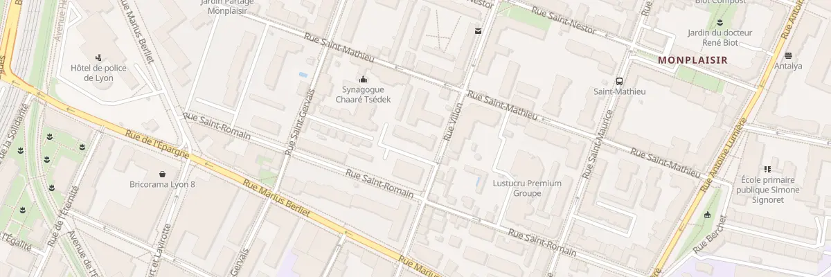 Plan du 56 Rue Villon à Lyon 8e Arrondissement