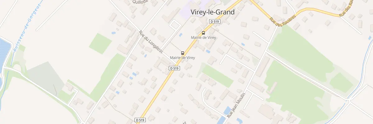 Plan du 251 Rue de Chalon à Virey-le-Grand
