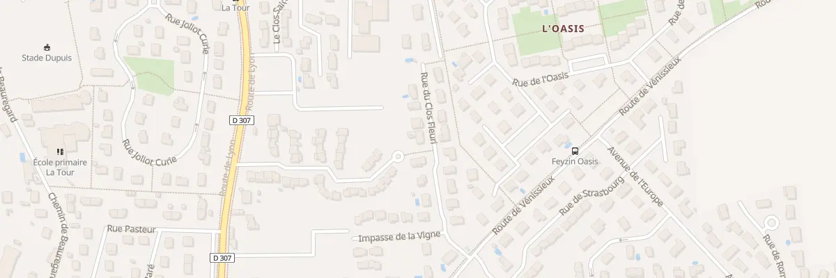 Plan du 15 Rue du Clos Fleuri à Feyzin