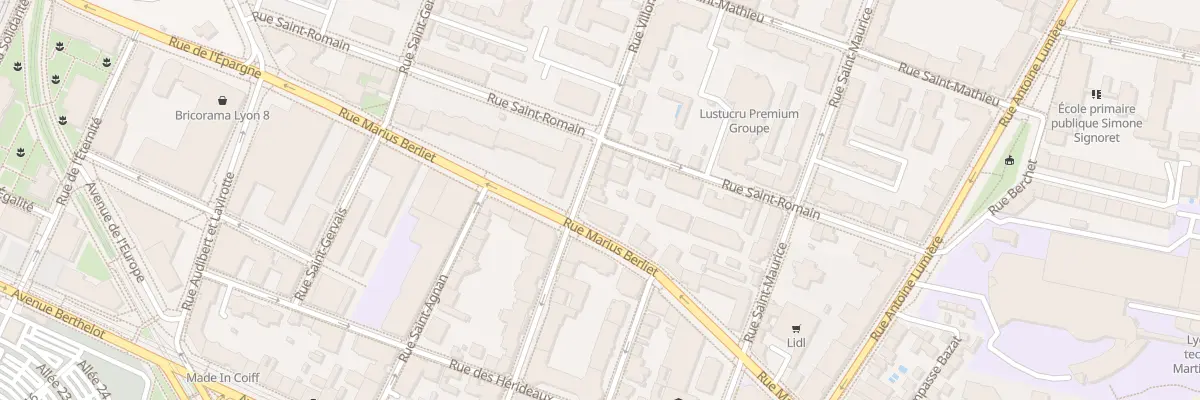 Plan du 67 Rue Villon à Lyon 8e Arrondissement