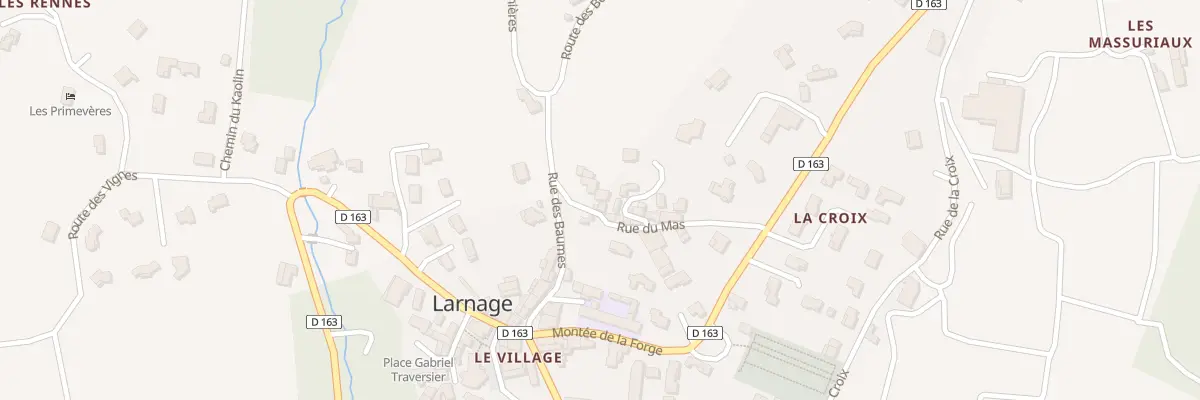 Plan du 25 Rue du Mas à Larnage