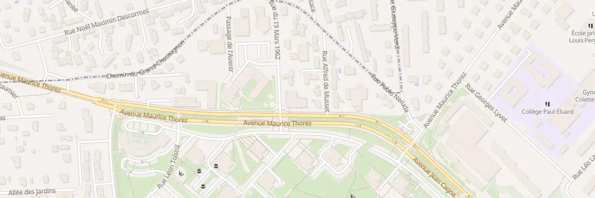 Plan du 17 Av Maurice Thorez à Vénissieux