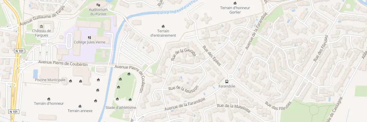 Plan du 52 Rue des Olivettes au Pontet