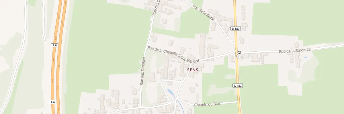 Plan du 9 Rue de la Chapelle St Medard à Sennecey-le-Grand