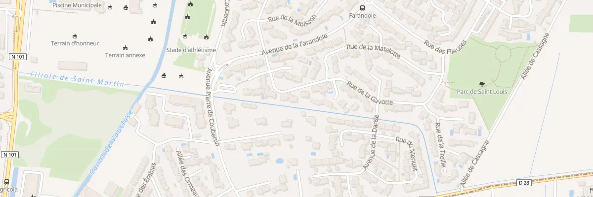 Plan du 21 Rue de la Gavotte au Pontet