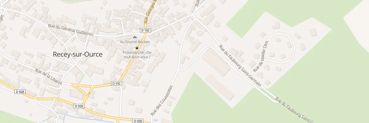 Plan du 9 Rue des Coutelottes à Recey-sur-Ource