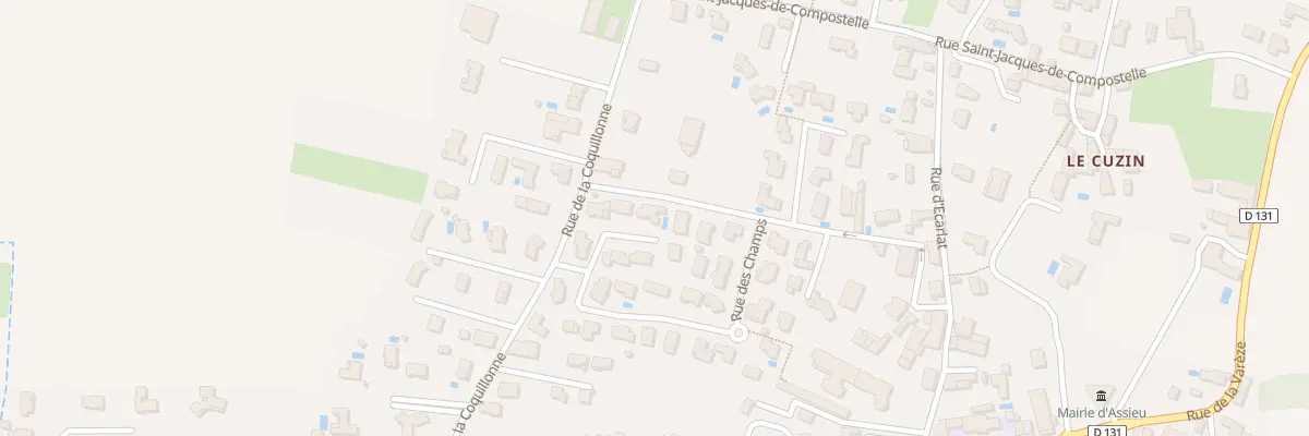 Plan du 309 Rue des Champs à Assieu