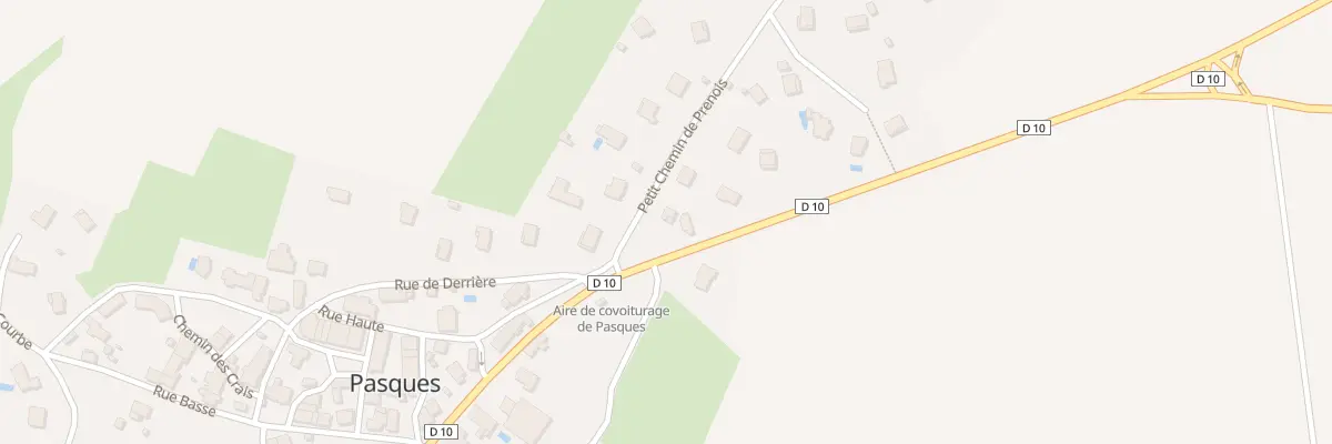 Plan du 2 Pch Petit Chemin de Prenois à Pasques