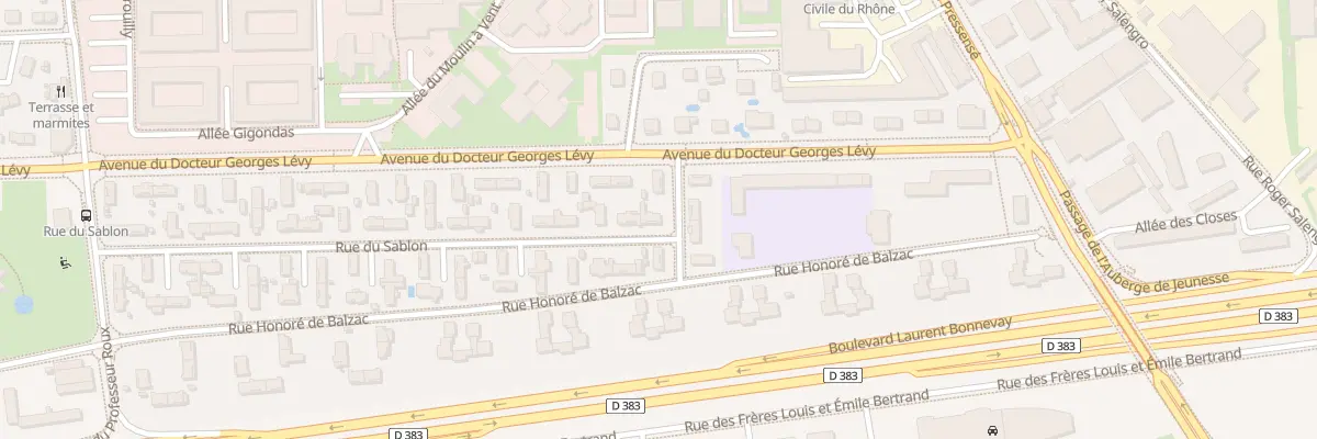 Plan du 39 Rue du Sablon à Vénissieux
