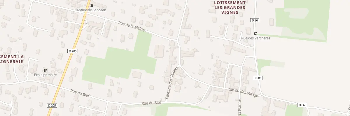 Plan du 52 Rue du Bas du Village à Senozan