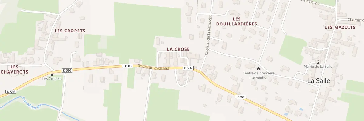 Plan du 58 Rte du Chateau à La Salle