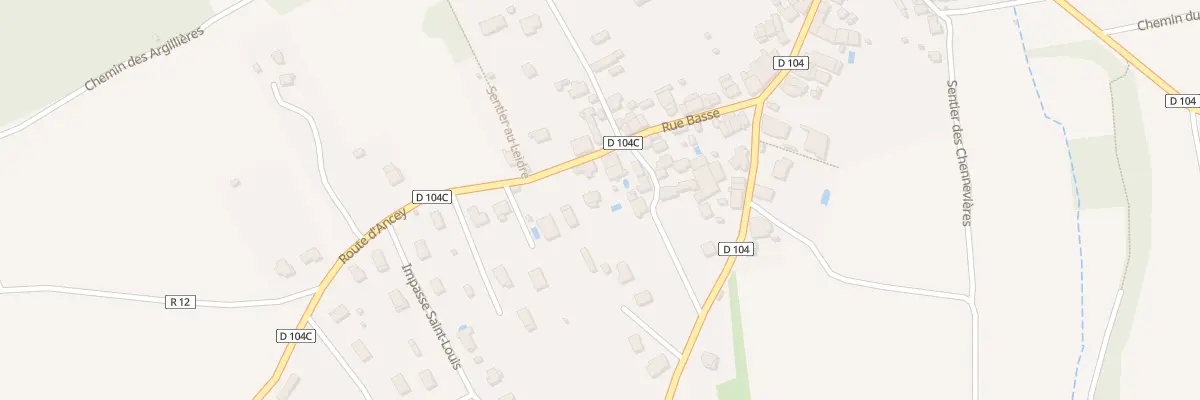Plan du 1B Rte d’Ancey à Lantenay