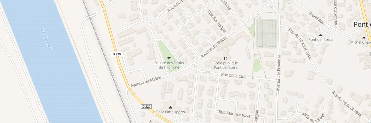 Plan du 22 Av du Rhône à Pont-de-l’Isère