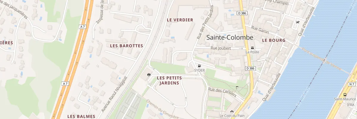 Plan du 180 Rue des Pts Jardins à Sainte-Colombe