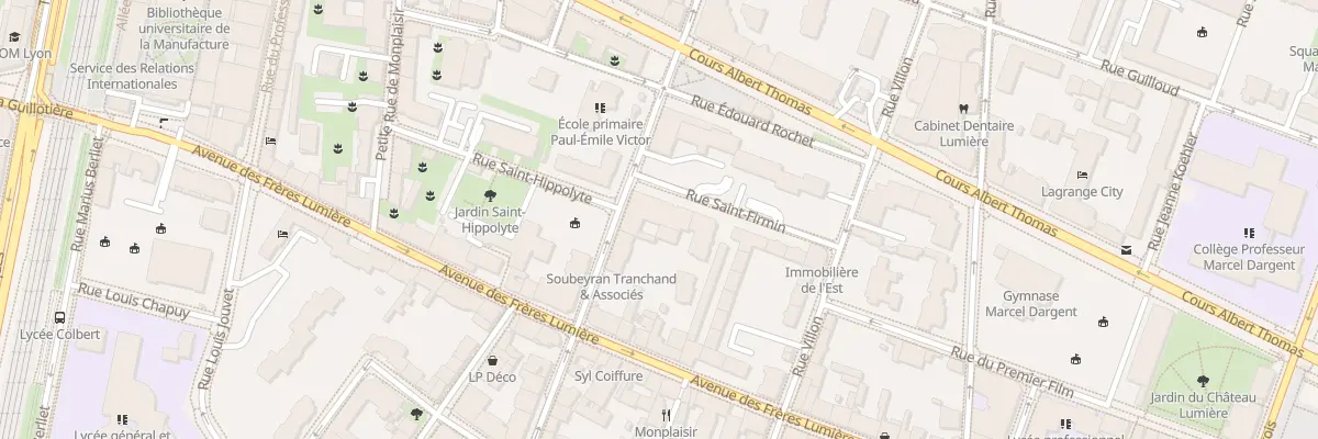 Plan du 4 Rue Saint Firmin à Lyon 8e Arrondissement