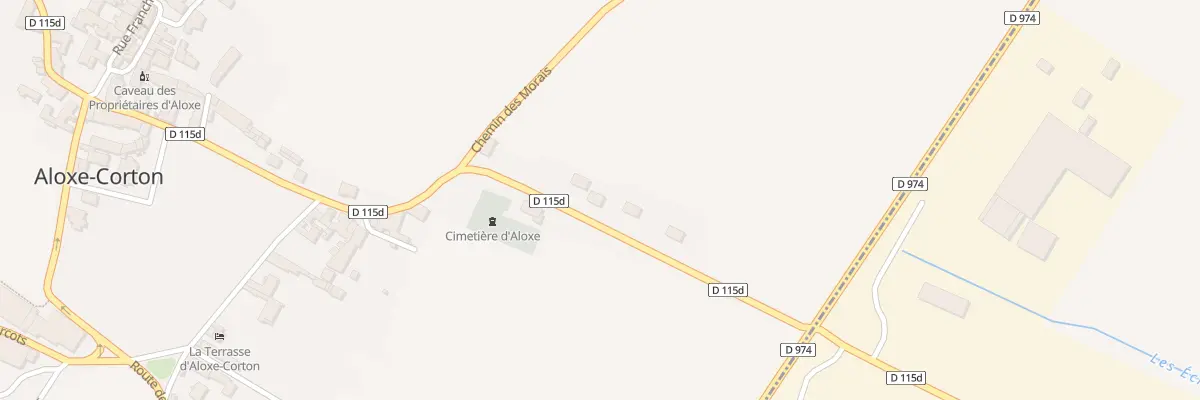Plan du 5 Rue des Bruyères à Aloxe-Corton