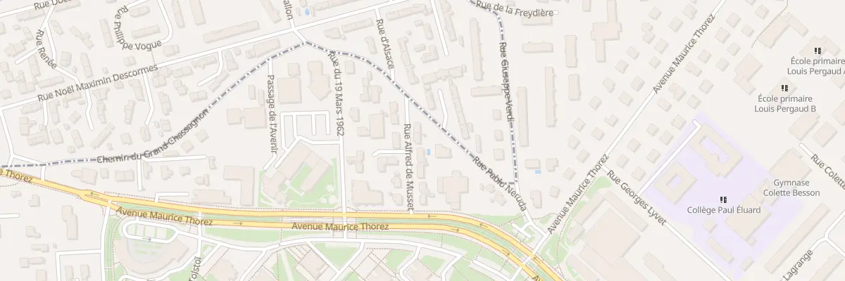 Plan du 4 Rue Alfred de Musset à Vénissieux