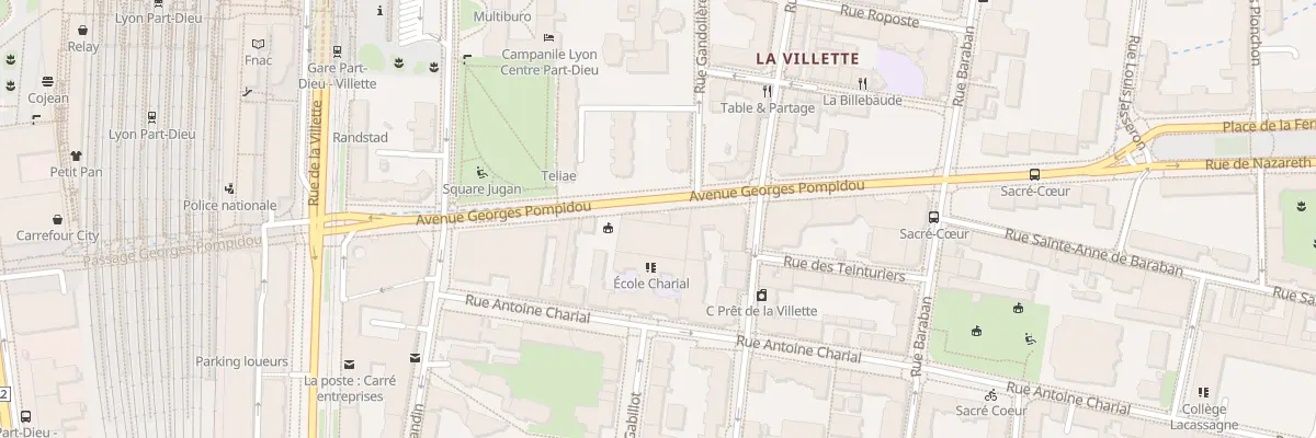 Plan du 37 Rue Antoine Charial à Lyon 3e Arrondissement