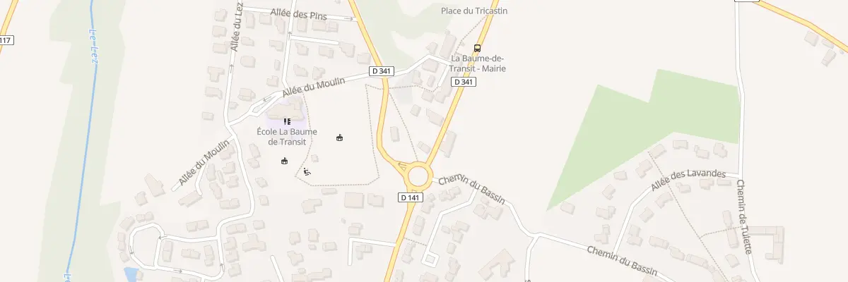 Plan du 3 Rte Ancienne Route à La Baume-de-Transit