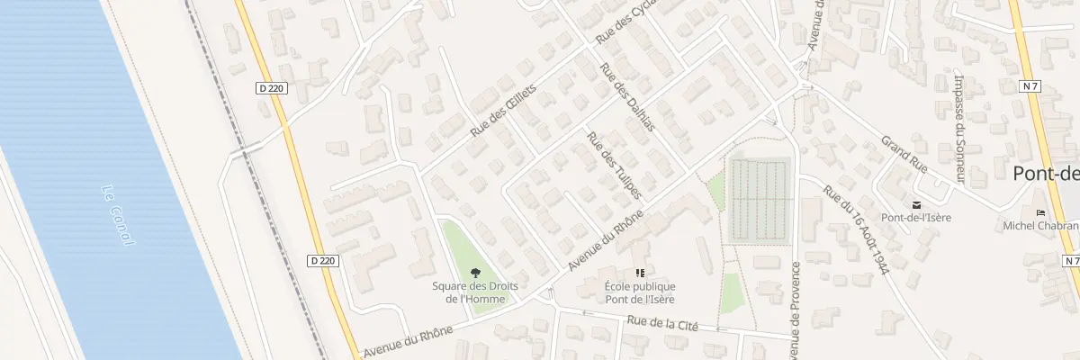Plan du 9 Rue des Jacinthes à Pont-de-l’Isère