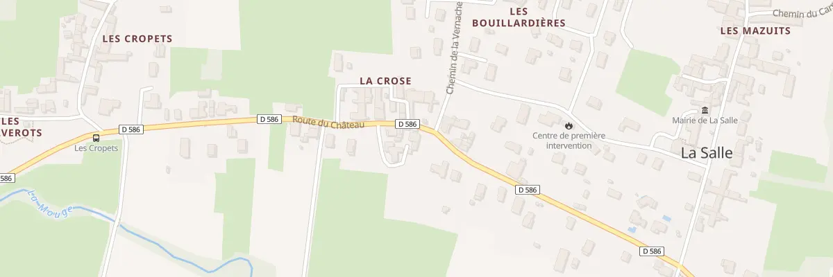 Plan du 5 Rte du Chateau à La Salle
