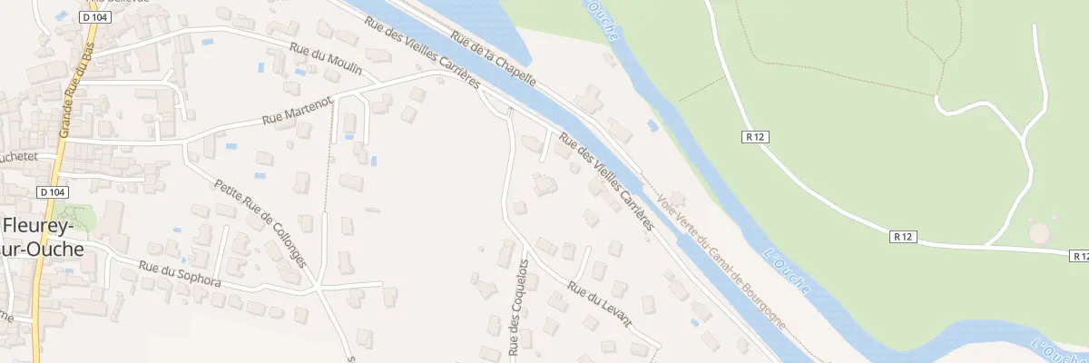 Plan du 14 Rue des Vieilles Carrières à Fleurey-sur-Ouche