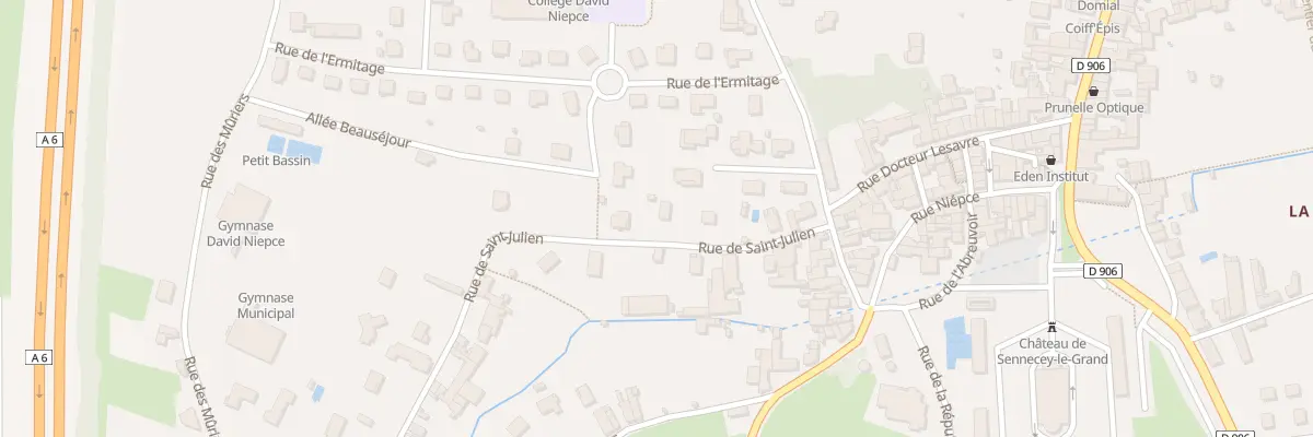 Plan du 7 Rue de Saint-Julien à Sennecey-le-Grand