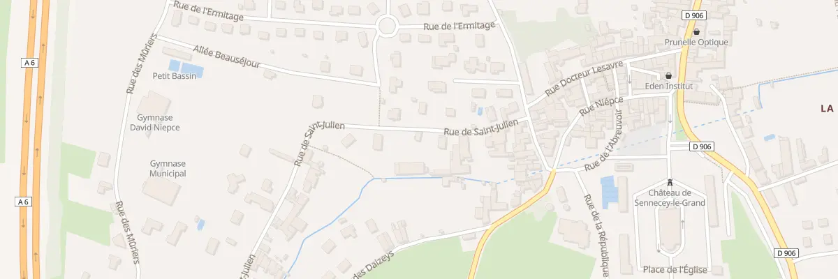 Plan du 10 Rue de Saint-Julien à Sennecey-le-Grand