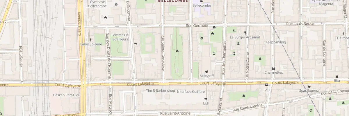 Plan du 51 Rue Sainte Geneviève à Lyon 6e Arrondissement