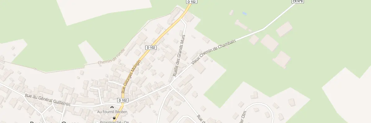Plan du 3 Vieux Chemin de Chambain à Recey-sur-Ource