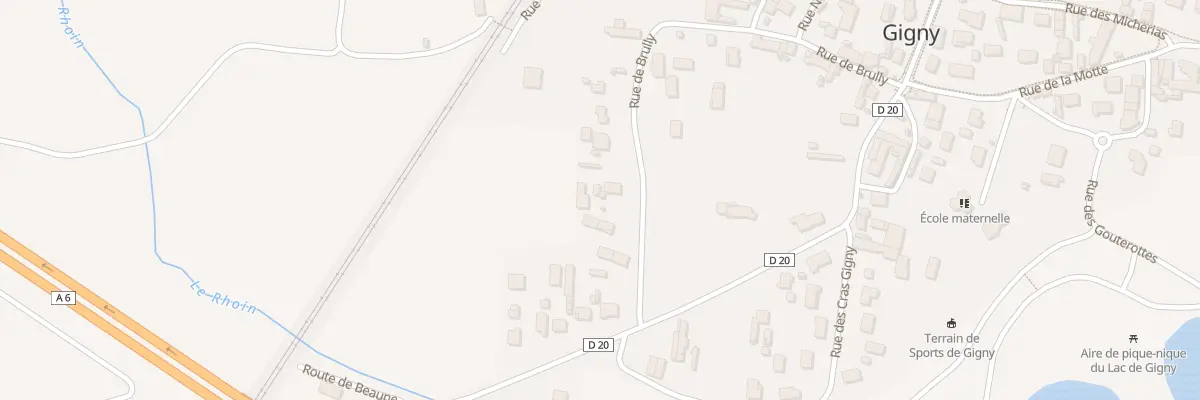 Plan du 364 Rue de Brully à Beaune