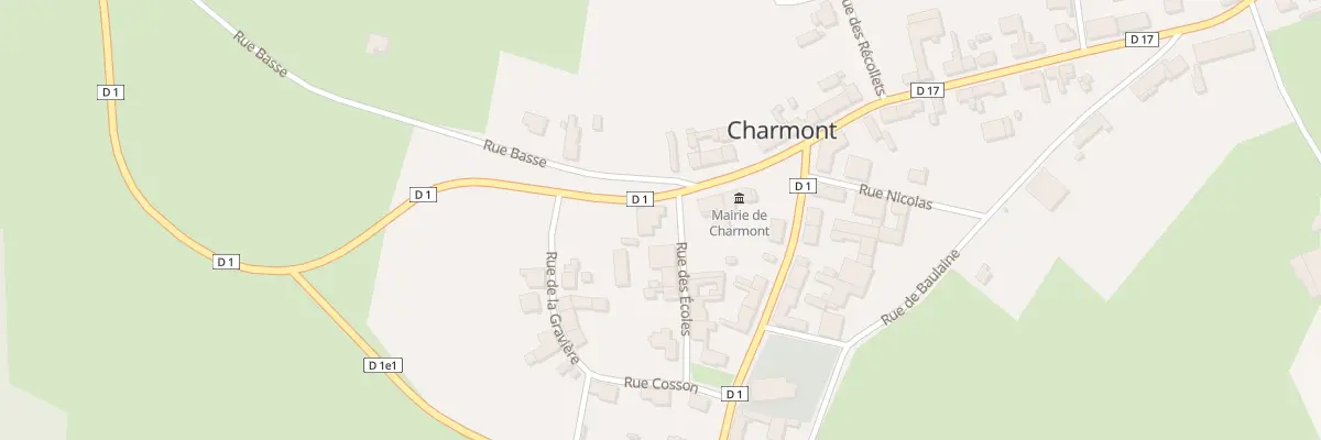 Plan du 2 Rue des Ecoles à Charmont