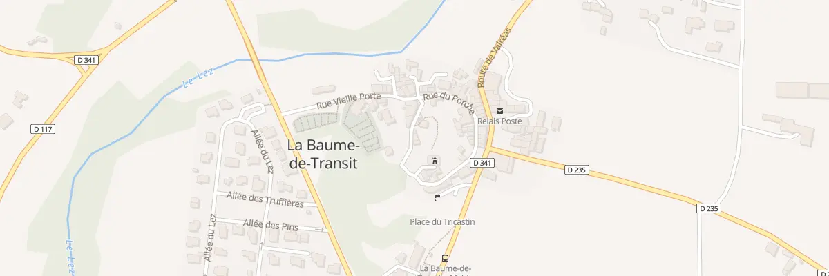 Plan du 1 Rue du Château à La Baume-de-Transit